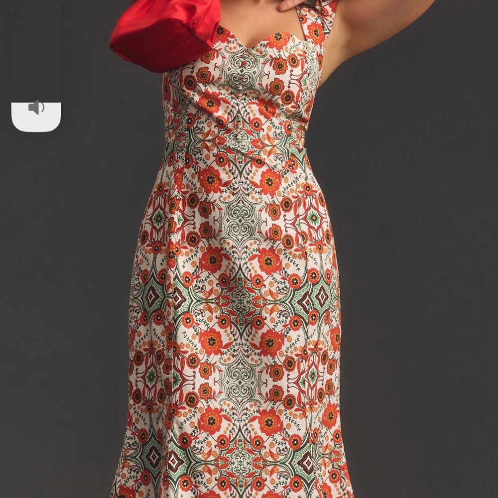 An Anthropologie floral dress in size 2X